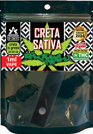 Creta Sativa Vape Pen High Dose THC 1ml | | Smoke Signals -   , ,